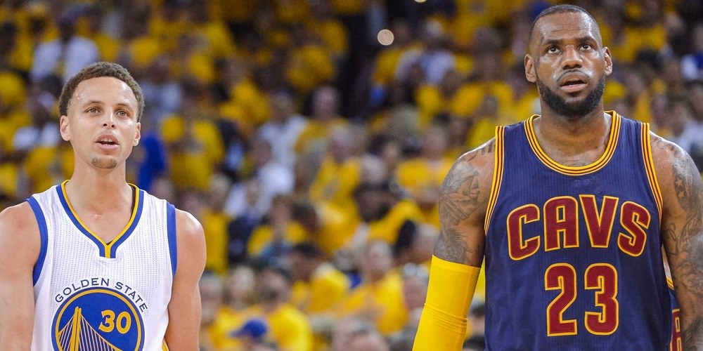 Lebron James et Stephen Curry lors d'un Christmas Game