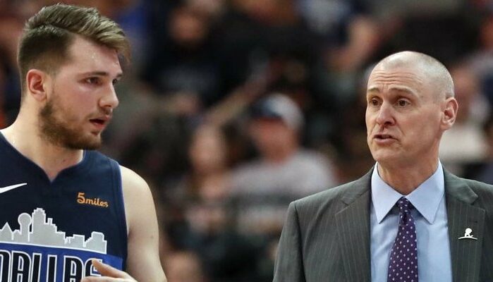 Luka Doncic et son coach Rick Carlisle à Dallas