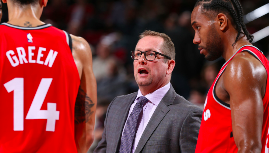 Nick Nurse pointe du doigt le manque d'agressivité des Raptors