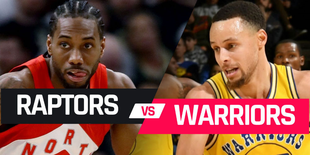 L'affiche réalisée par Sporting News sur les Finales NBA 2019 entre Raptors et Warriors