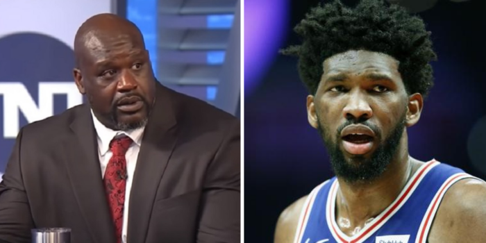 shaq ridiculise joel embiid