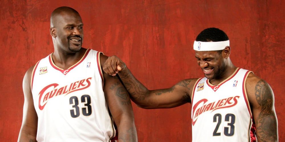 shaquille o'neal lebron james cleveland cavaliers