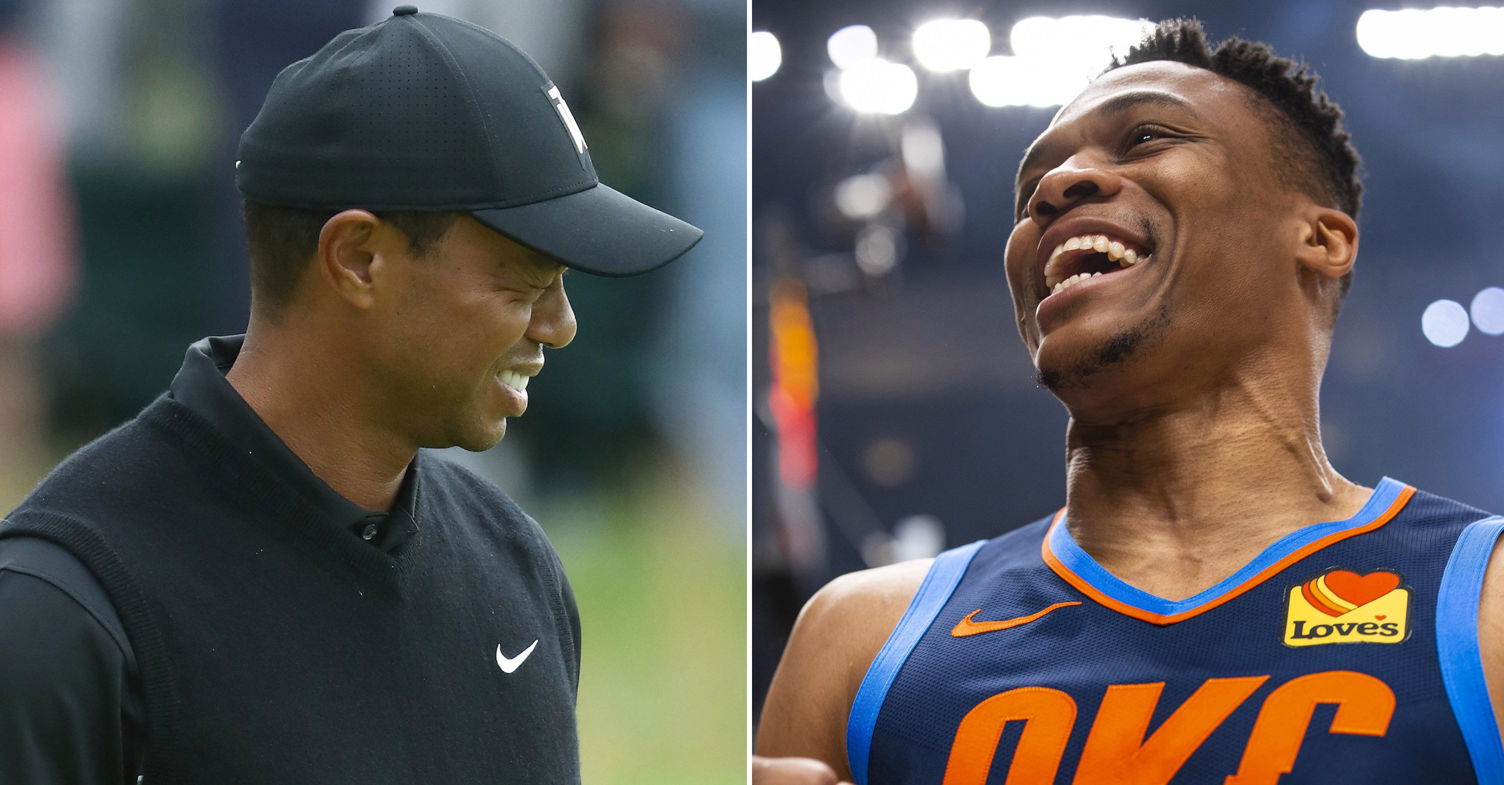 Tiger Woods et Russell Westbrook