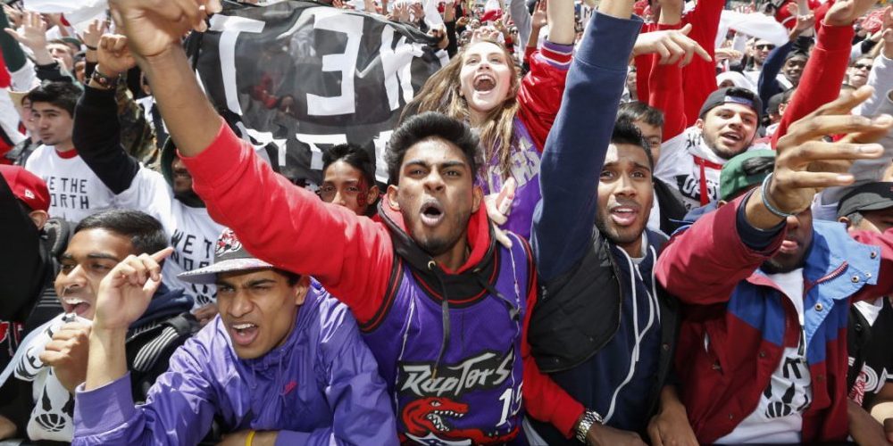 toronto raptors fanzone jurassic park fans