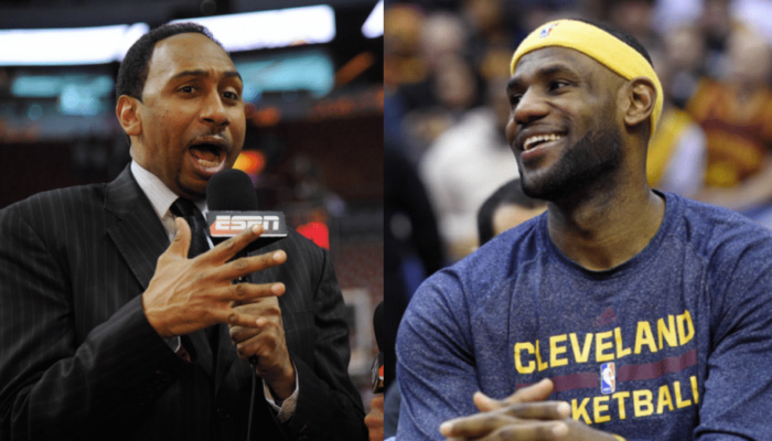 Le reporter d'ESPN Stephen A. Smith et LeBron James