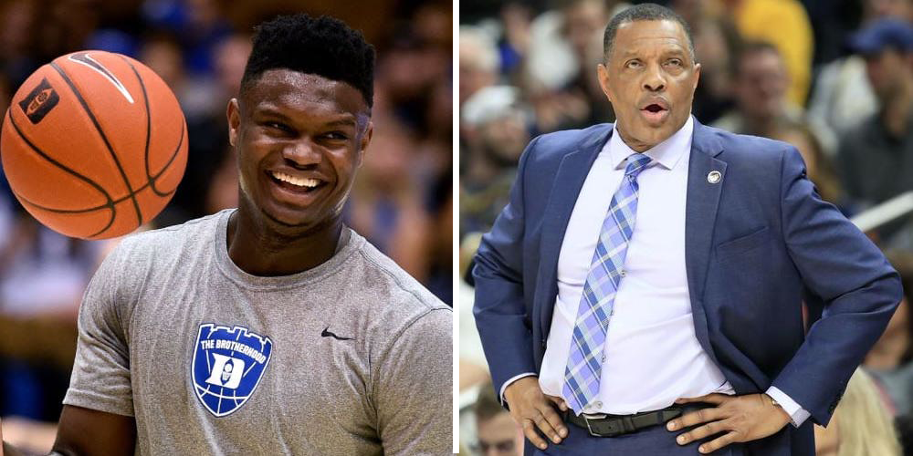 Zion Williamson et son nouveau coach Alvin Gentry