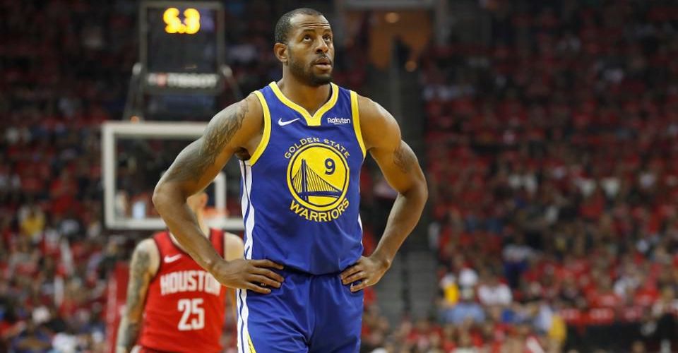 Andre Iguodala avec les Warriors face aux Rockets