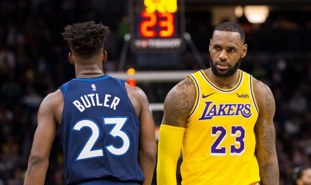 Jimmy Butler et LeBron James