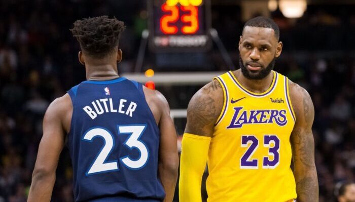 Jimmy Butler et LeBron James