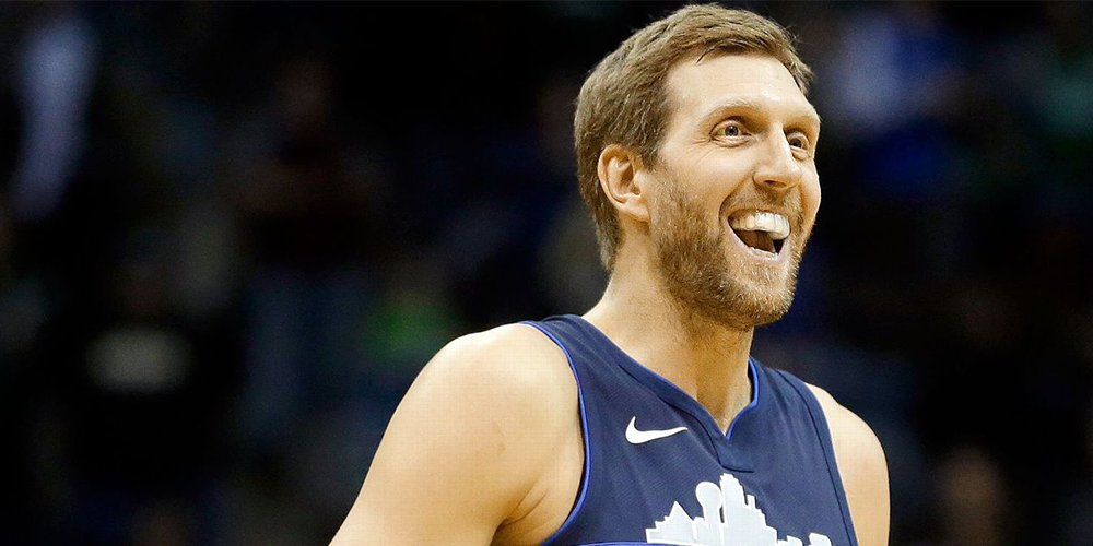 Dirk Nowitzki quand il jouait à Dallas