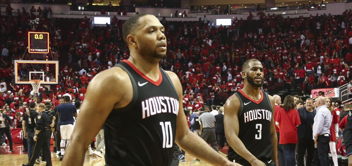 Eric Gordon et Chris Paul sur le départ