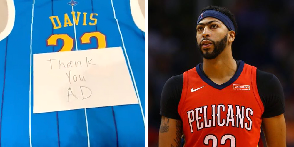 Le remerciement assez spécial d'un fan pour Anthony Davis