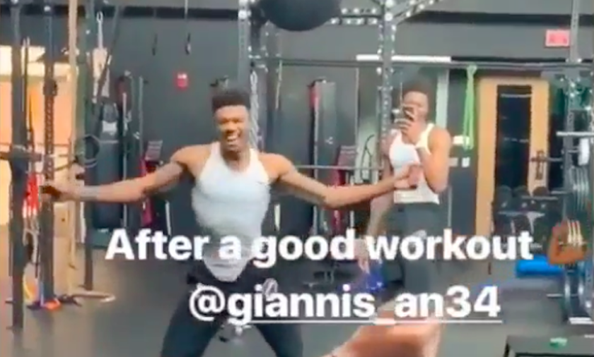 Giannis Antetokounmpo workout fun