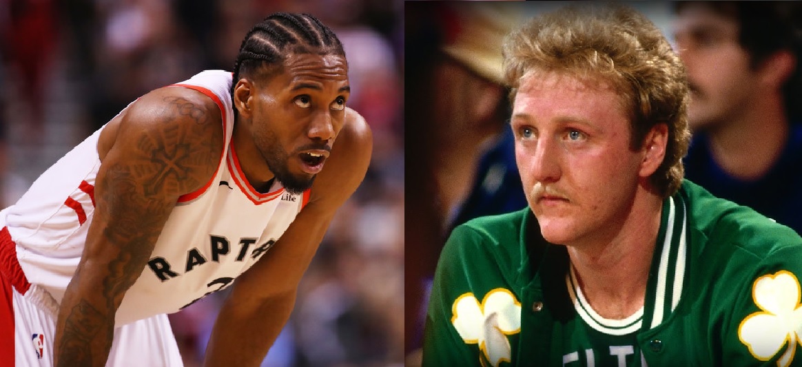 Kawhi Leonard et Larry Bird