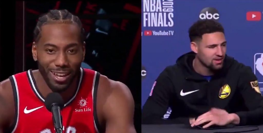 Kawhi Klay rire