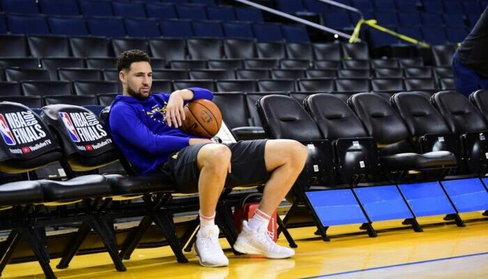 klay thompson blessure golden state toronto raptors warriors finales nba