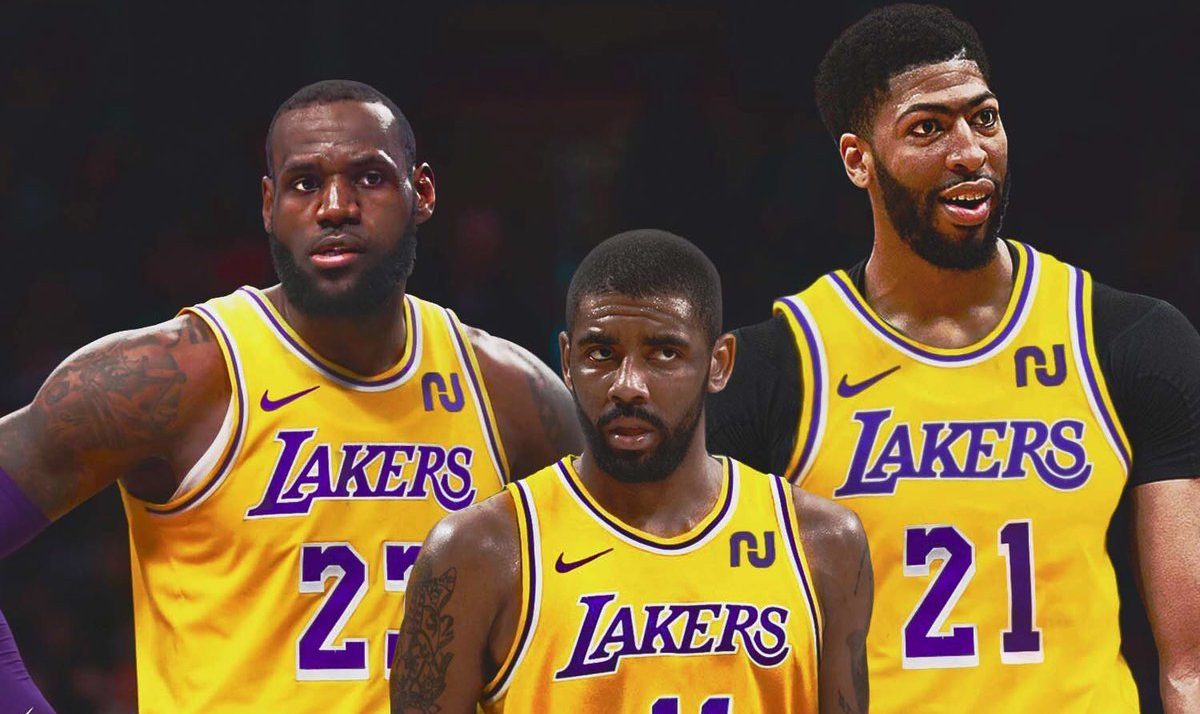 LeBron James Anthony Davis Kyrie Irving Lakers