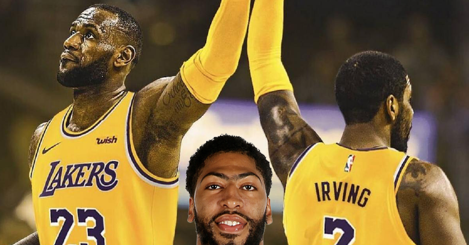 LeBron James Anthony Davis Kyrie Irving Lakers