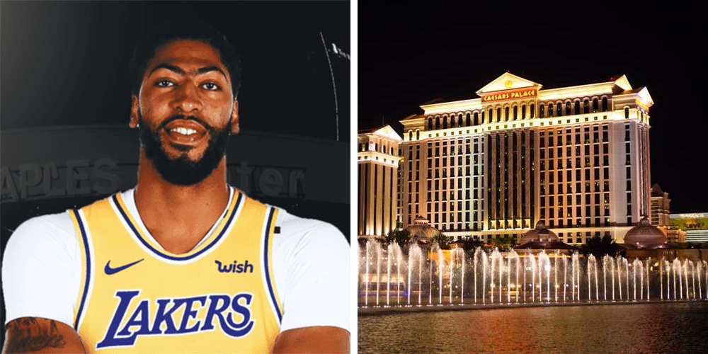 Les bookmakers du Caesars Palace s'enflamment sur les Lakers après les rumeurs sur Anthony Davis