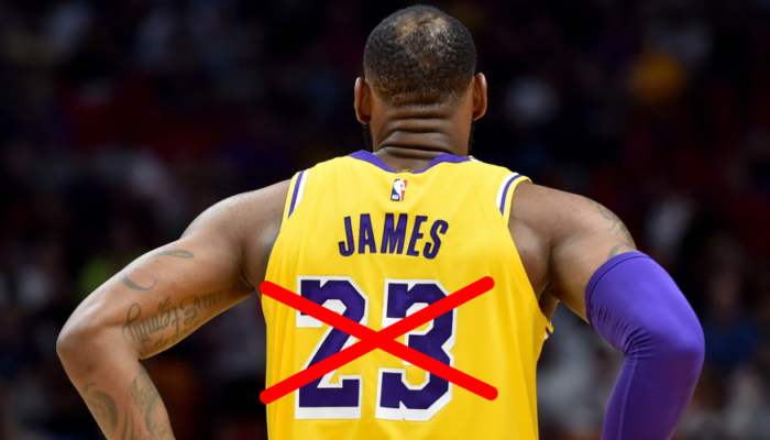 lebron james lakers n°6