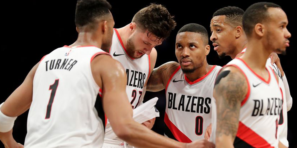 L'équipe des Portland Trail Blazers