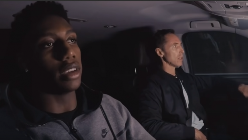 RJ Barrett et Steve Nash