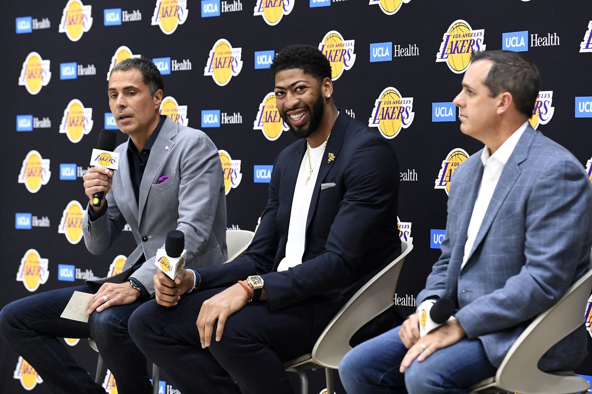 Anthony Davis lors de sa présentation en conférence de presse