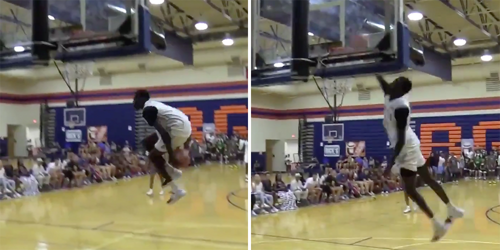 Un lycée s'offre un dunk surnaturel en plein match