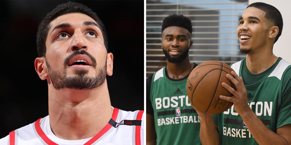 Jayson Tatum Enes Kanter Jaylen Brown