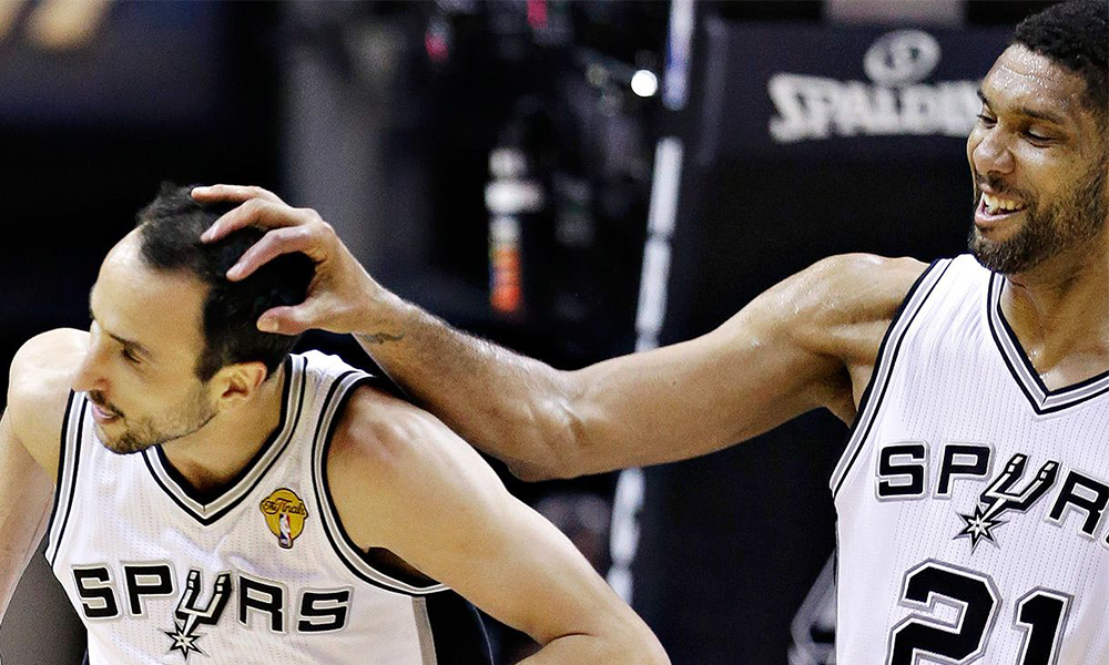 Manu Ginobili et Tim Duncan