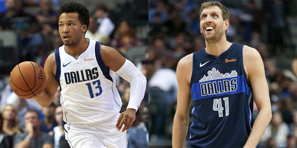 Jalen Brunson et Dirk Nowitzki