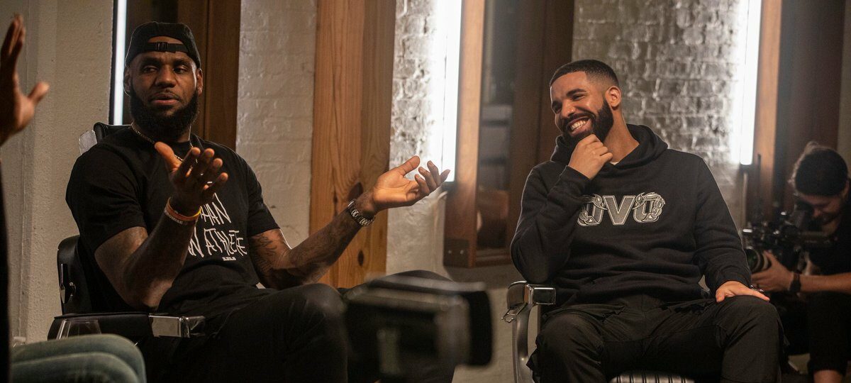 Drake et LeBron lors de "The Shop"