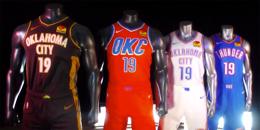 Les nouveaux maillots d'OKC pour la saison 2019-2020 ont été dévoilés