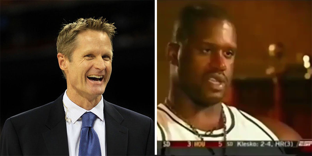 Steve Kerr s'est bien moqué de Shaq pour un vieux pari qu'il a lancé en 2004