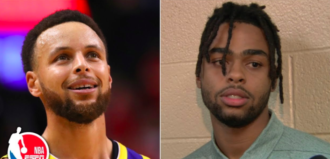 Steph Curry D'Angelo Russell warriors