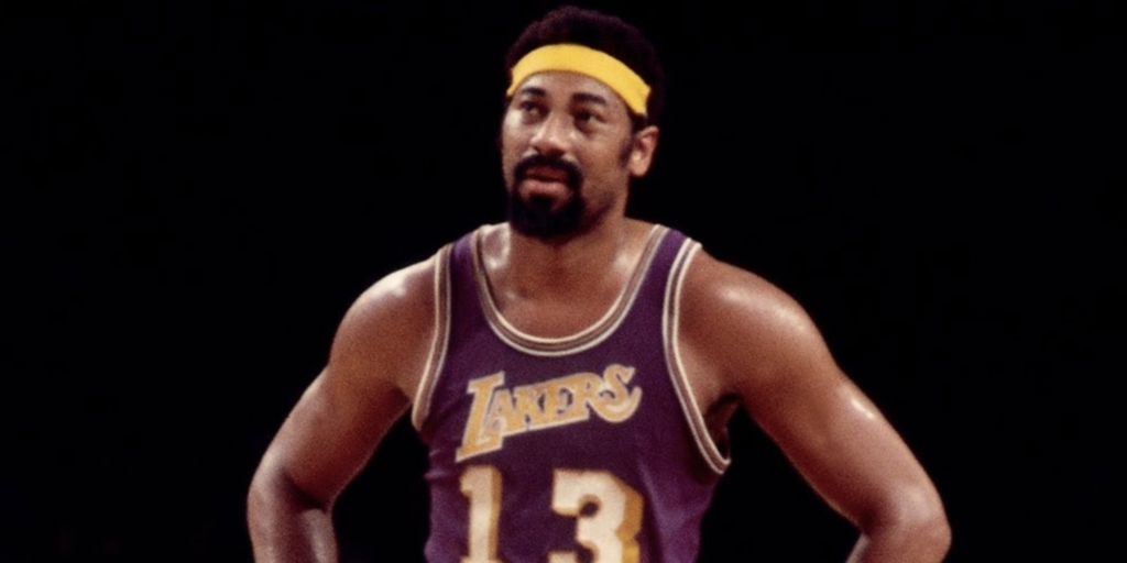 Wilt Chamberlain sous le maillot des Lakers