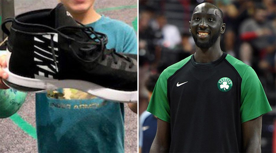 La chaussure impressionnante de Tacko Fall