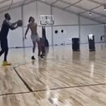 NBA – Draymond Green et D&rsquo;Angelo Russell ensemble à la salle