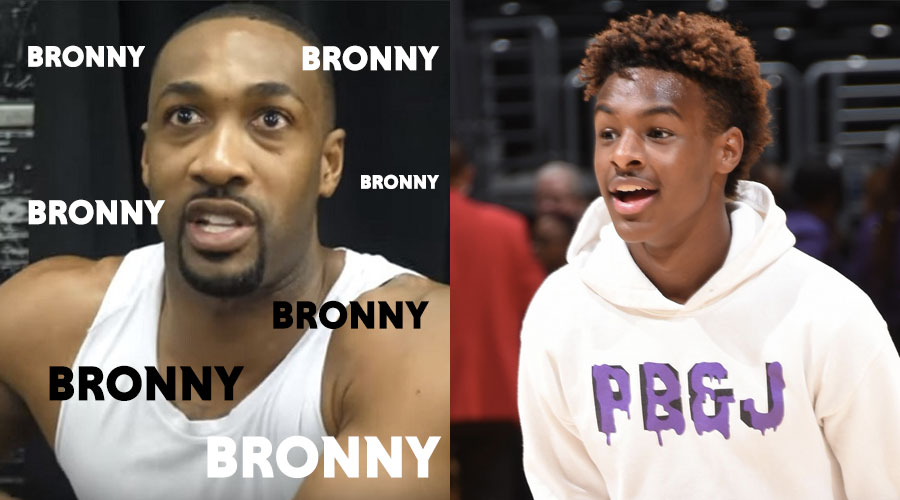 bronny james gilbert arenas