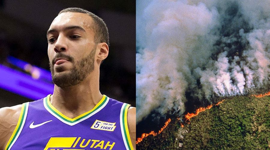 rudy gobert amazonie incendie