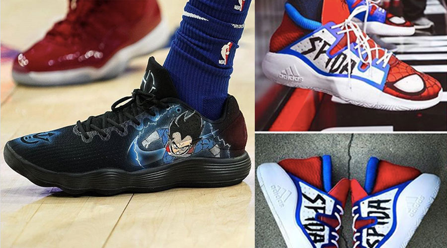 sneakers customs joueurs nba