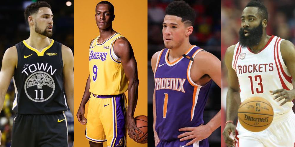 Klay Thompson Rajon Rondo Devin Booker James Harden