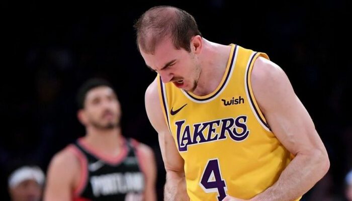 alex caruso sous le maillot des lakers