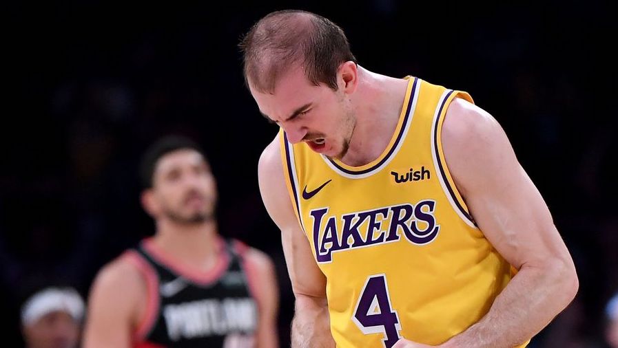 alex caruso sous le maillot des lakers