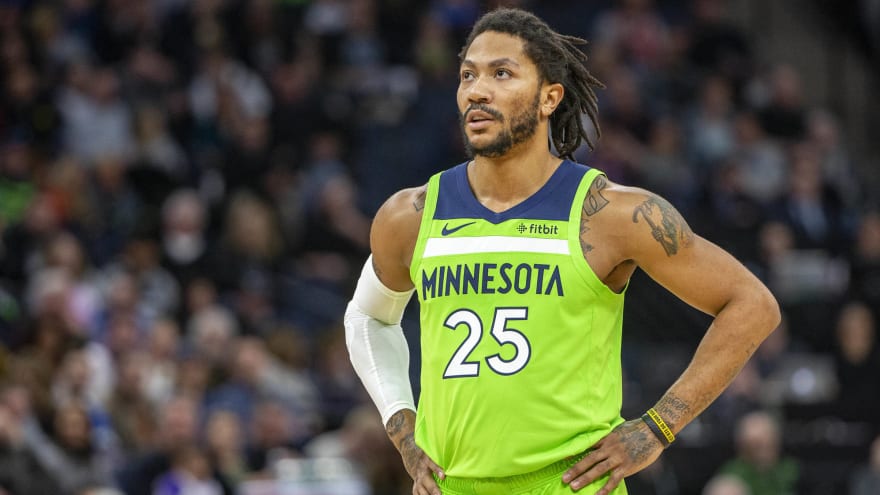 derrick rose sous le maillot des wolves