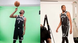 NBA – Kevin Durant pose pour la première fois sous le maillot des Nets !
