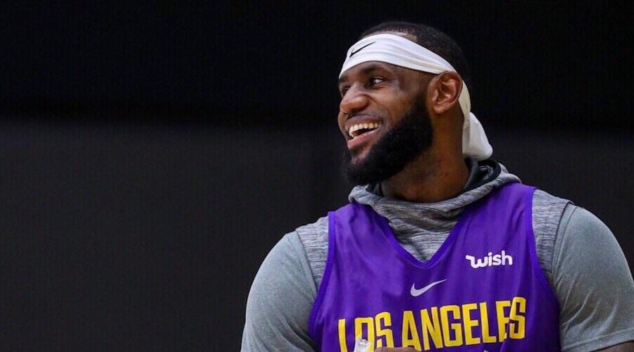 LeBron James entraînement