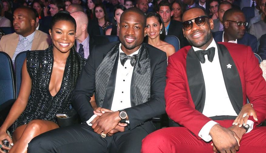 Gabrielle Union Dwyane Wade LeBron James