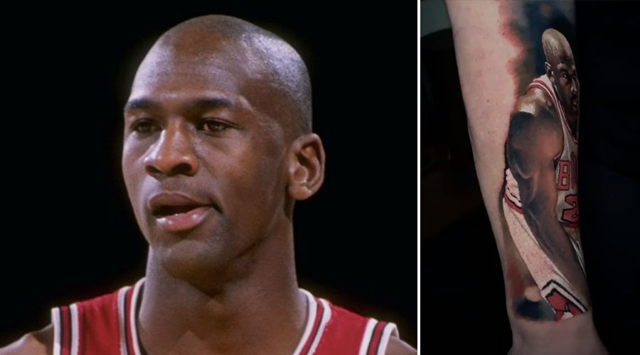 Michael Jordan fan tatouage