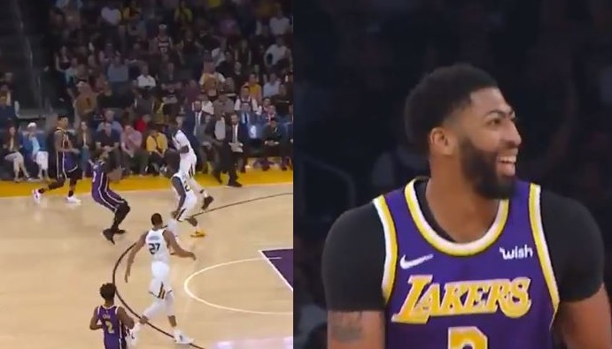 Anthony Davis et son drôle de panier contre le Jazz